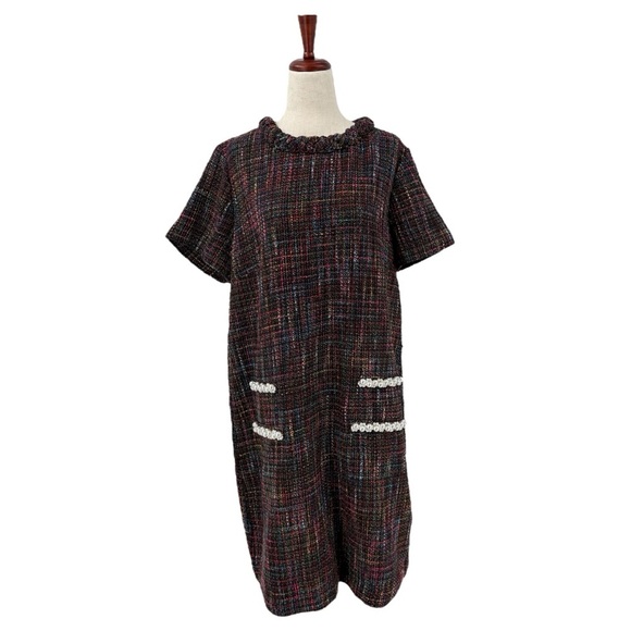 Tuckernuck Cameron Eubanks Wimberly Jackie Dress Colorful Tweed Dress XL - Picture 2 of 12